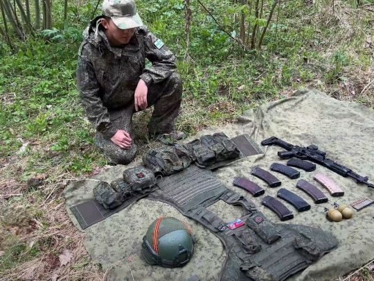 Спорядження та захист бійців КНДР у російській армії. Фото тг-каналу Водограй