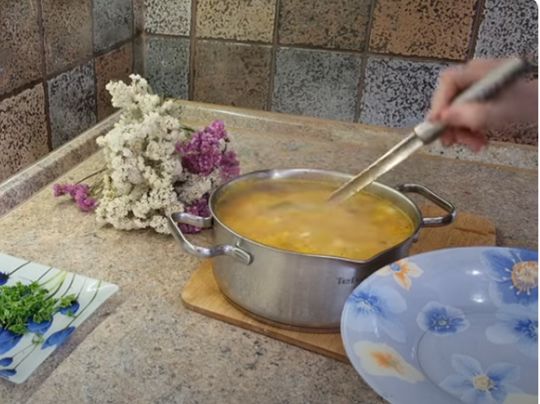 Рецепт мясного супа с затиркой. Фото - скриншот