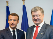 Петр Порошенко и Эммануэль Макрон