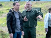 Мер Білоусов на навчальному полігоні